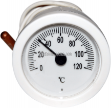 Термометр з виносним датчиком круглий SVT 52 P 0-120°C 1000мм білий LT144